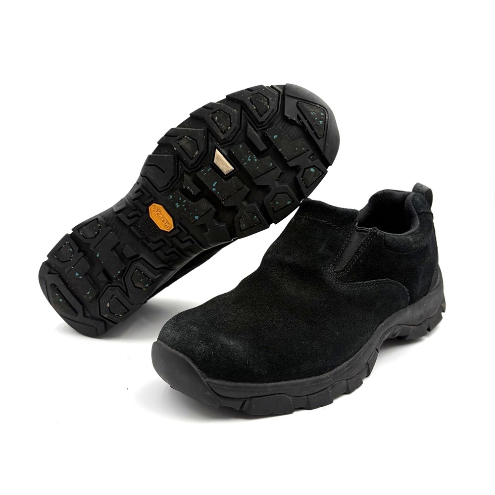 LL Bean Insulated Comfort Mocs Women's 9 Black Arctic Grip Suede Waterproof